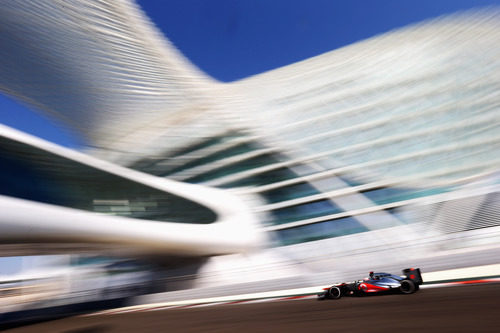 Jenson Button en los libres del GP de Abu Dabi 2012