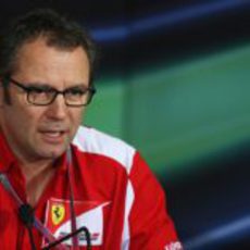 Stefano Domenicali en la rueda de prensa de la FIA en India