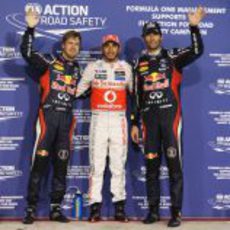 Hamilton, Webber y Vettel, los más rápidos de la clasificación en Abu Dabi