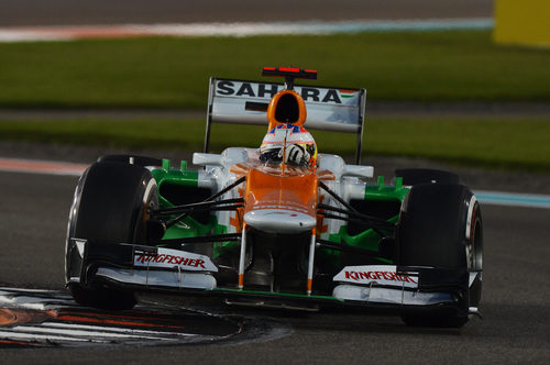 Paul di Resta terminó noveno el GP de Abu Dabi 2012