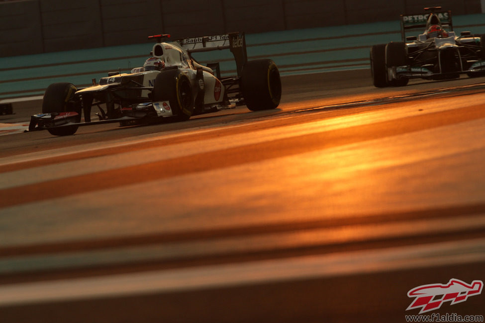 Kamui Kobayashi terminó en los puntos en Abu Dabi