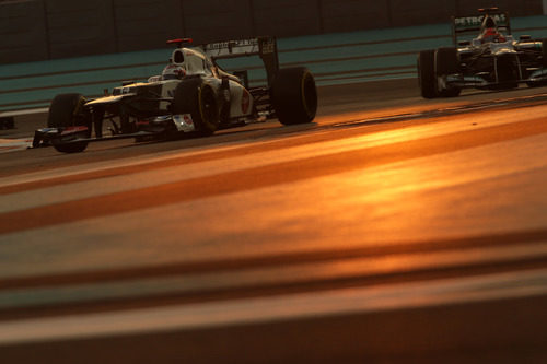 Kamui Kobayashi terminó en los puntos en Abu Dabi