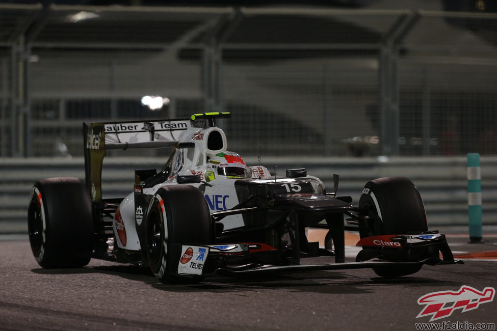 Sergio Pérez tuvo mala suerte en el GP de Abu Dabi 2012