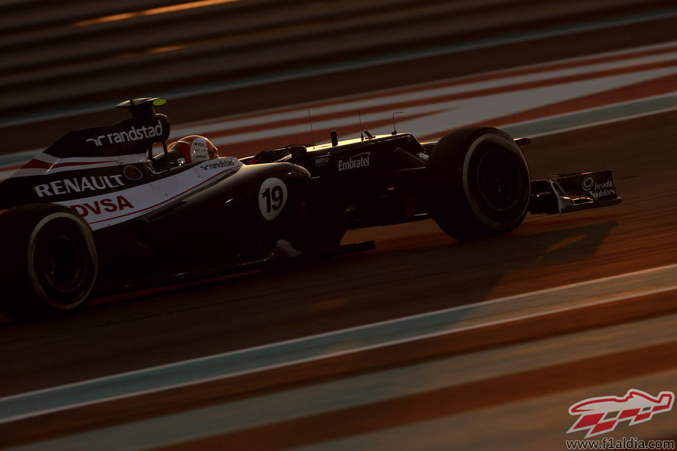 Bruno Senna consiguió puntuar en Abu Dabi al ser octavo