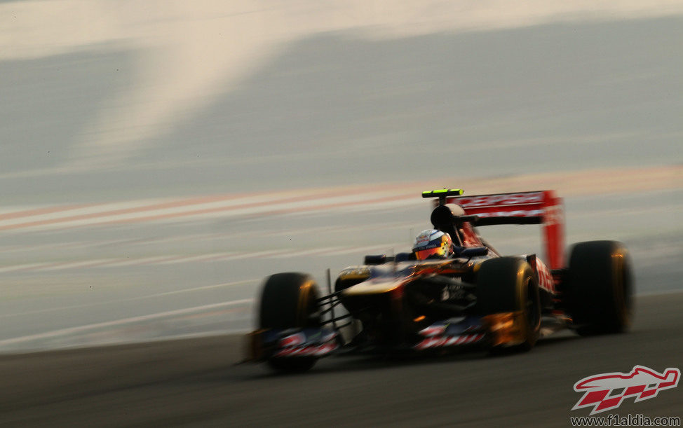 Jean-Eric Vergne rueda en el GP de India 2012