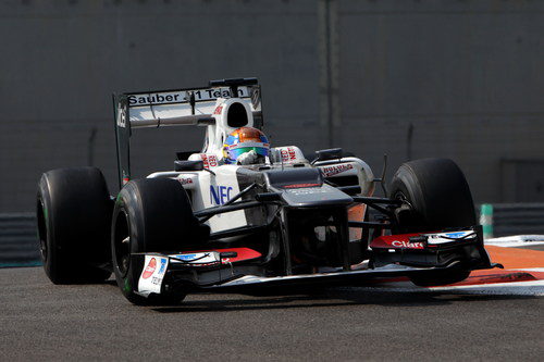 Esteban Gutiérrez terminó cuarto en la segunda jornada de test en Abu Dabi
