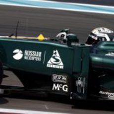 Giedo van der Garde también rodó con Caterham el segundo día de test