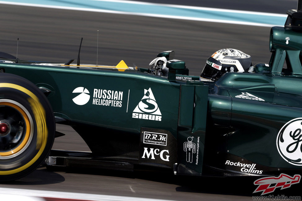 Giedo van der Garde también rodó con Caterham el segundo día de test