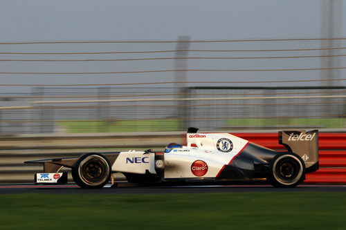 Esteban Gutiérrez terminó los test en Abu Dabi en tercera posición