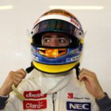 Esteban Gutiérrez se prepara para afrontar su último día de test