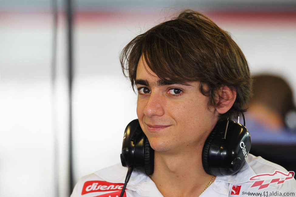 Esteban Gutiérrez en Yas marina con el equipo Sauber