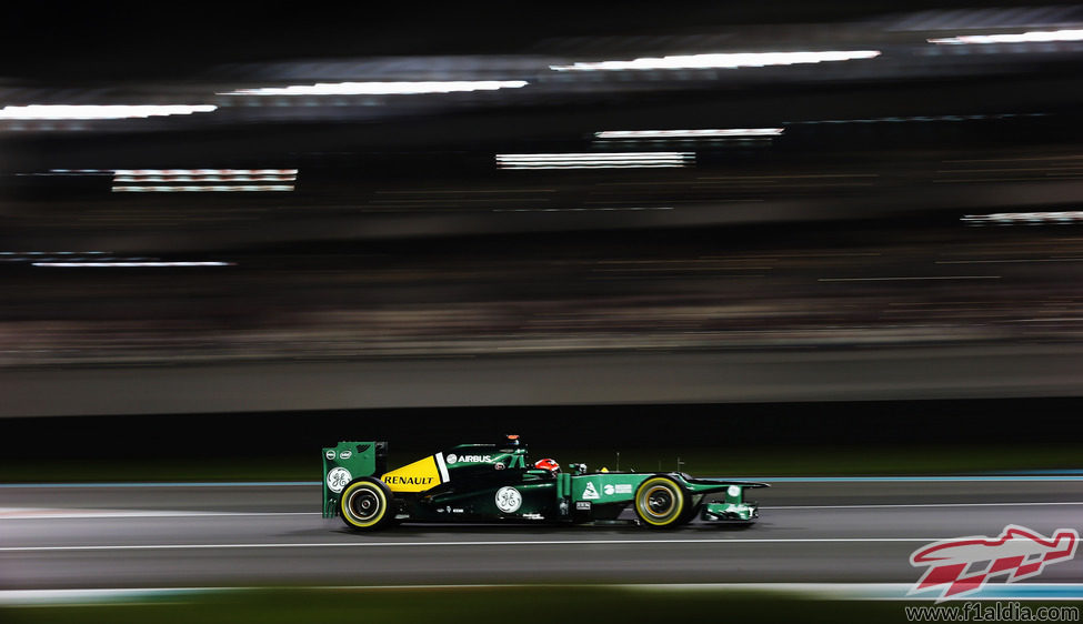 Heikki Kovalainen en los libres del GP de Abu Dabi 2012