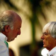 David Richards y Bernie Ecclestone en Yas Marina