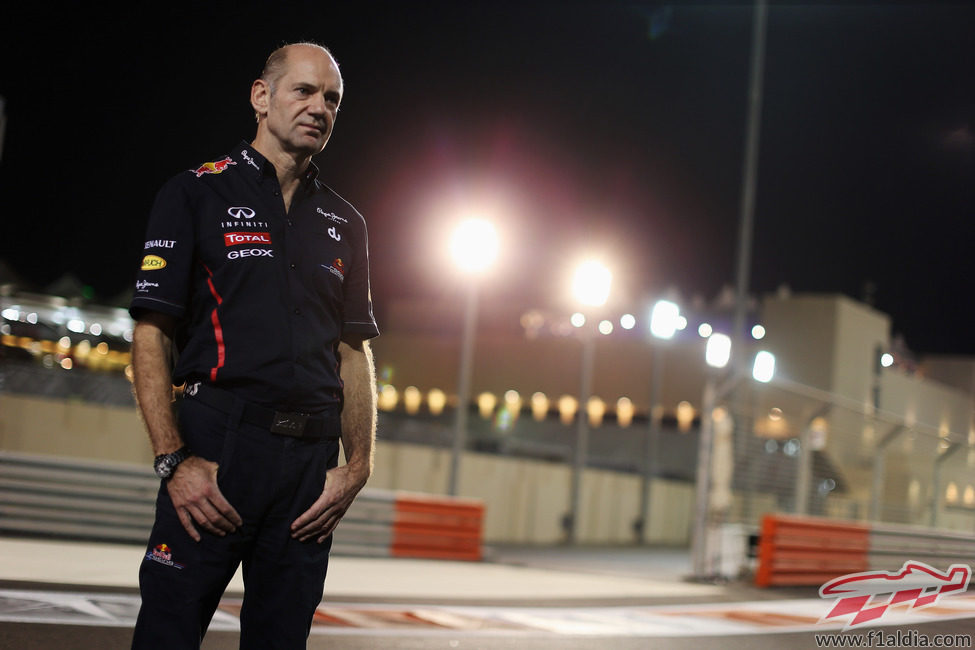 Adrian Newey en Yas Marina