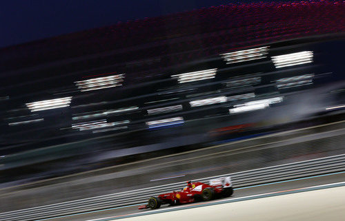 Fernando Alonso en la carrera del GP de Abu Dabi 2012