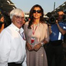 Bernie Ecclestone y Fabiana Flossi en Abu Dabi 2012