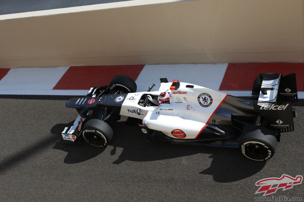 Kamui Kobayashi demuestra su talento con el C31 en Abu Dabi