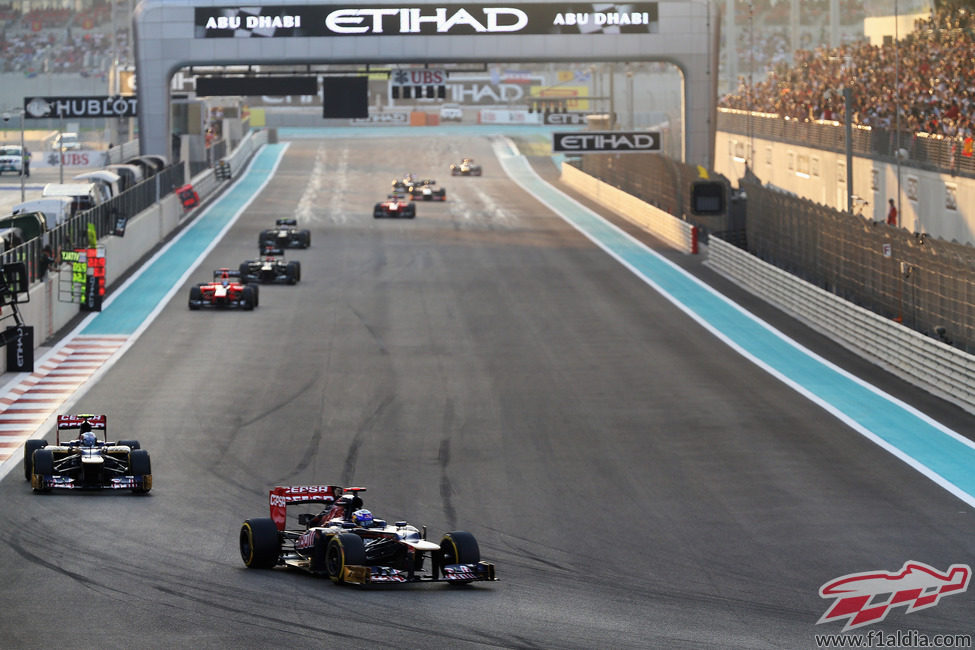 Daniel Ricciardo tuvo bastante ritmo en Abu Dabi