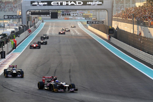 Daniel Ricciardo tuvo bastante ritmo en Abu Dabi