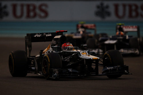 Heikki Kovalainen logró un gran decimotercer puesto en Abu Dabi