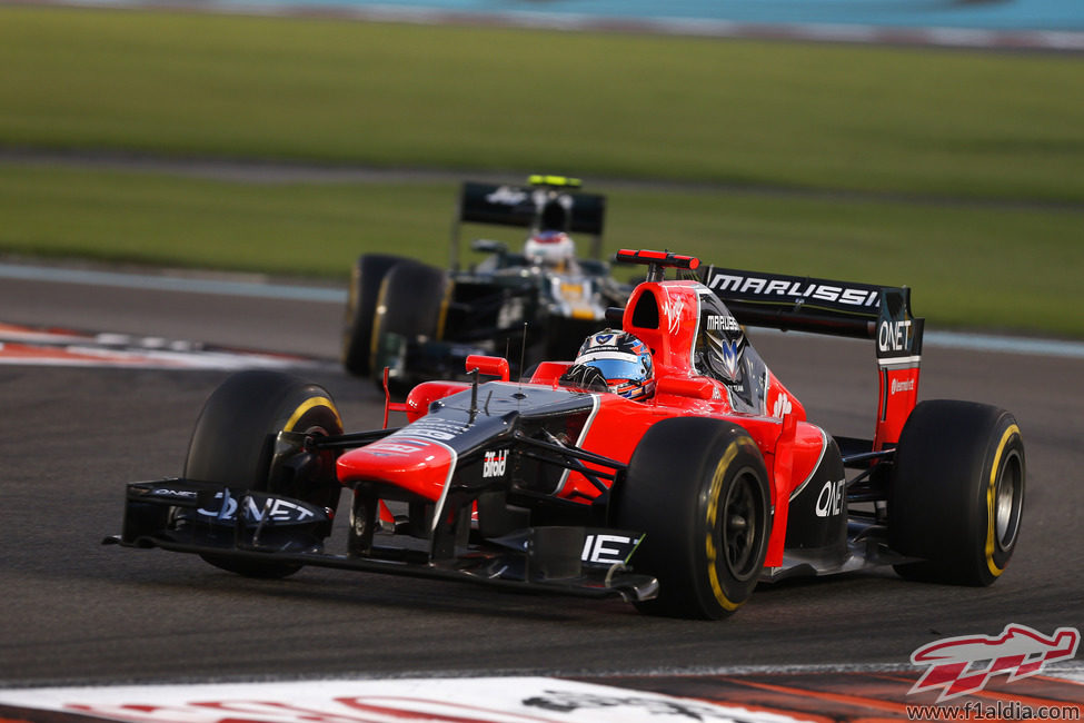 Timo Glock estuvo a punto de mejorar su resultado en Abu Dabi