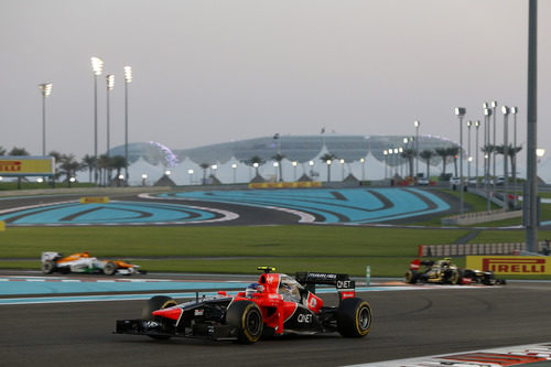 Charles Pic abandonó por un fallo en el motor en Abu Dabi