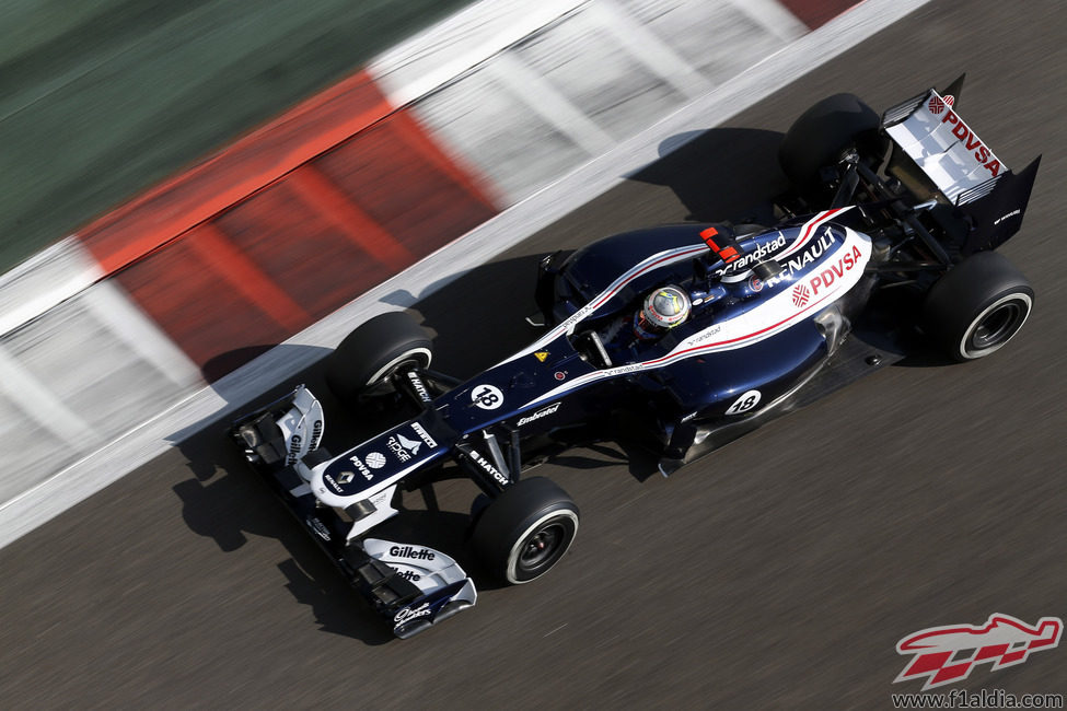 Pastor Maldonado logró una buena cuarta posición en la Q3 de Abu Dabi