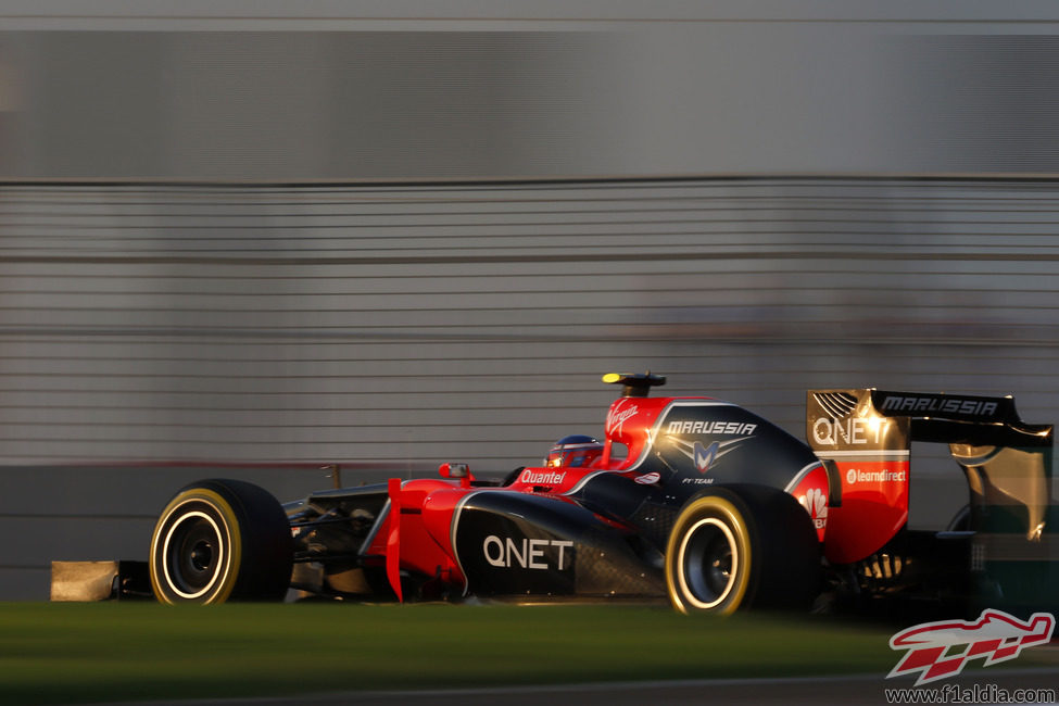 Charles Pic rueda con blandos en los Libres 3 de Abu Dabi