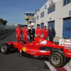 Juncadella, Agostini y Cheever con Ferrari en Vallelunga