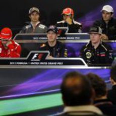 Rueda de prensa de la FIA del jueves en el GP de EE.UU. 2012