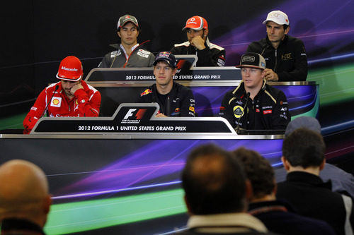 Rueda de prensa de la FIA del jueves en el GP de EE.UU. 2012