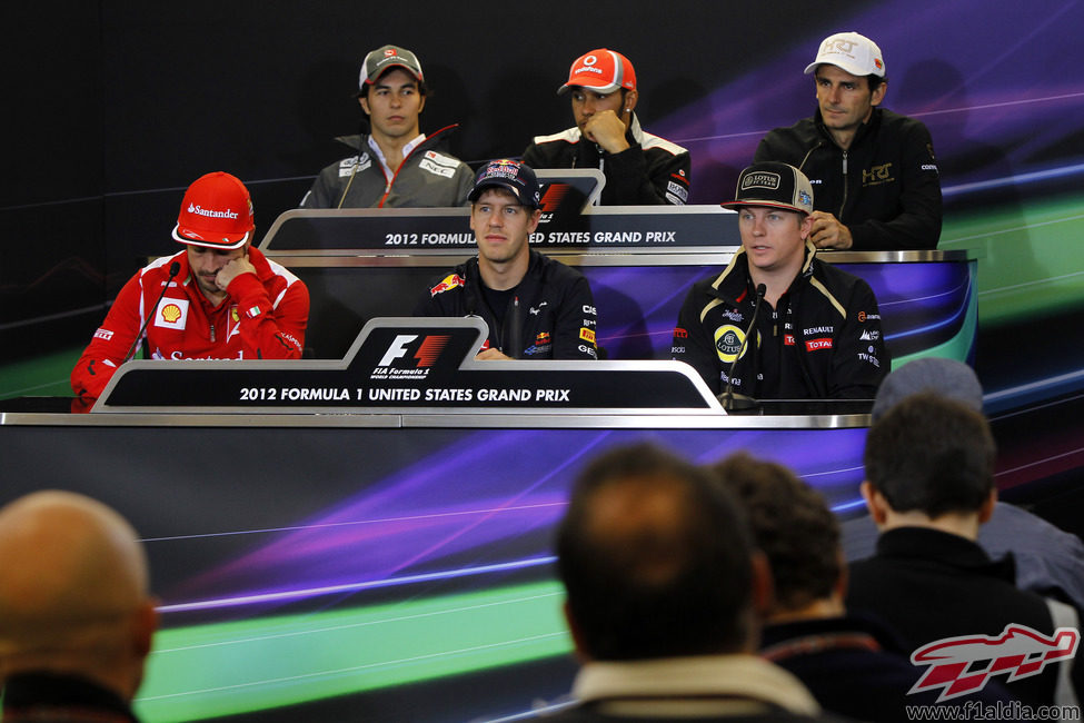 Rueda de prensa de la FIA del jueves en el GP de EE.UU. 2012