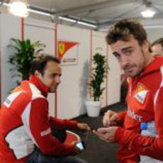 Fernando Alonso y Felipe Massa en Austin