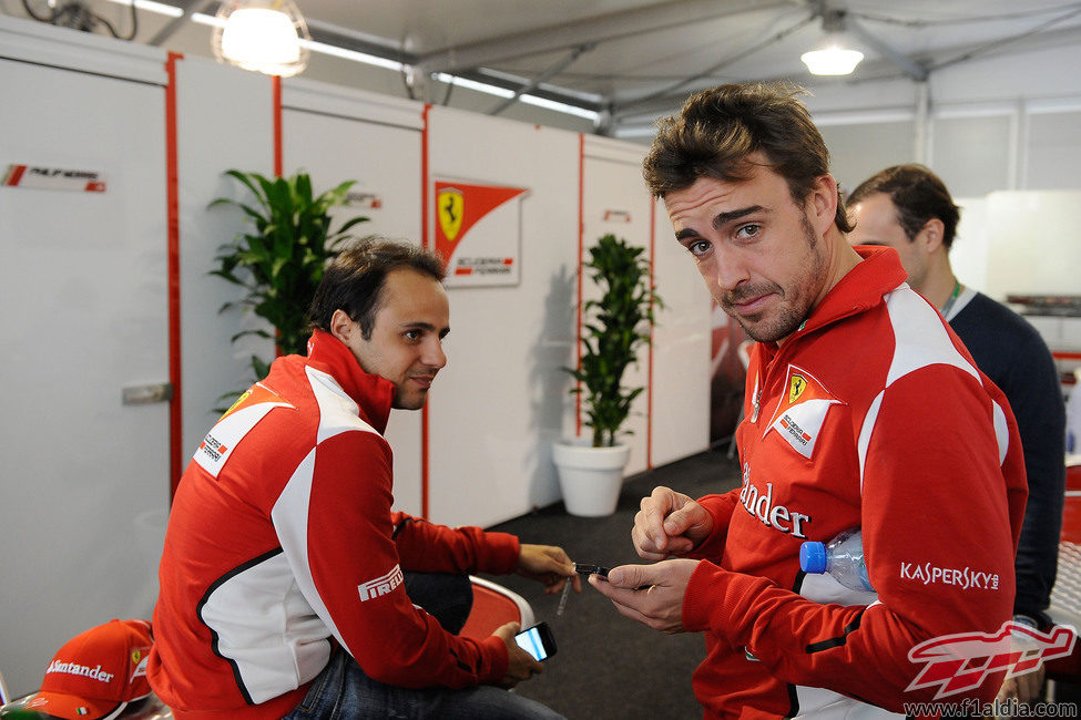 Fernando Alonso y Felipe Massa en Austin