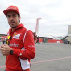 Fernando Alonso llega al Circuito de las Américas