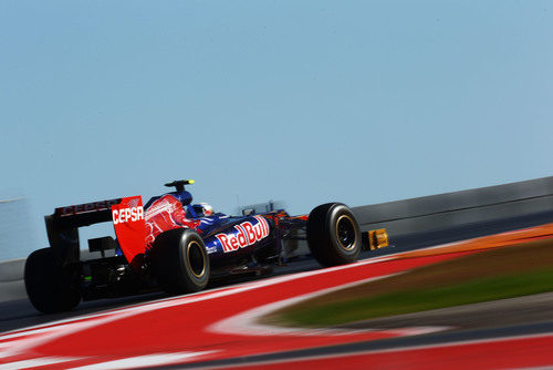 Jean-Eric Vergne rueda en el Gran Premio de Estados Unidos