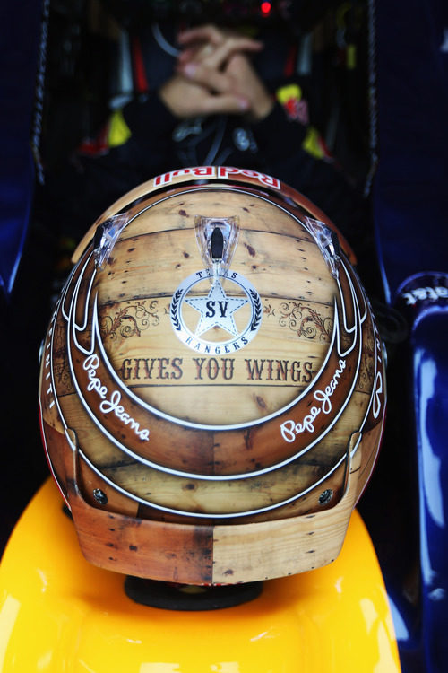 Casco de Sebastian Vettel para Estados Unidos