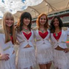 Las 'pit babes' del GP de Estados Unidos 2012