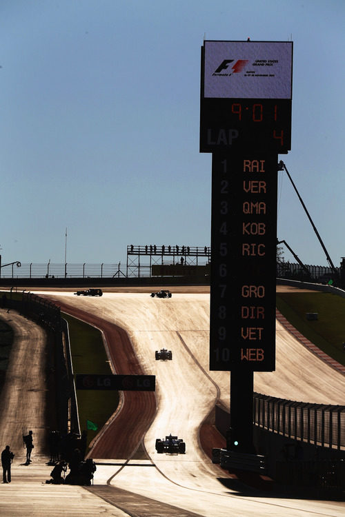 Salida de boxes del GP de Estados Unidos 2012