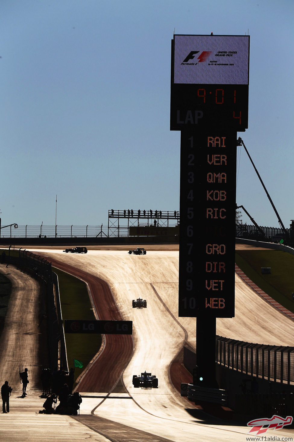 Salida de boxes del GP de Estados Unidos 2012