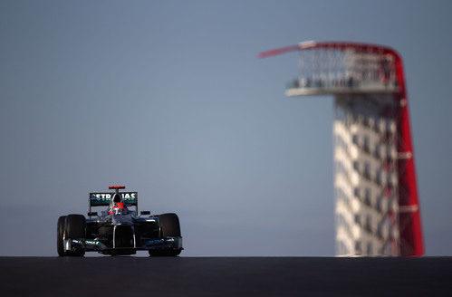 Michael Schumacher en los libres de Austin