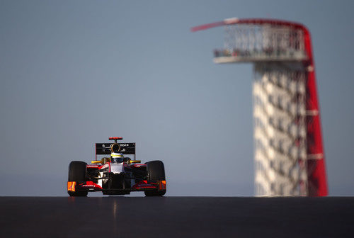 Pedro de la Rosa en los libres del GP de Estados Unidos 2012