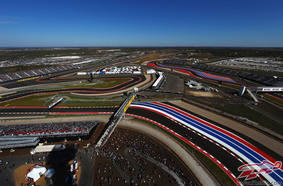 Otra vista aérea del Circuito de las Américas