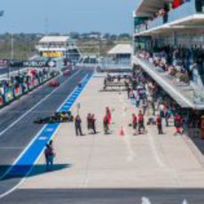 Mucho ambiente en el pitlane