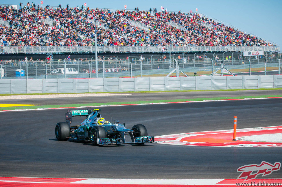 Nico Rosberg, en los libres del GP de Estados Unidos