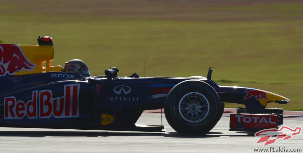 Sebastian Vettel rodando en los terceros libres