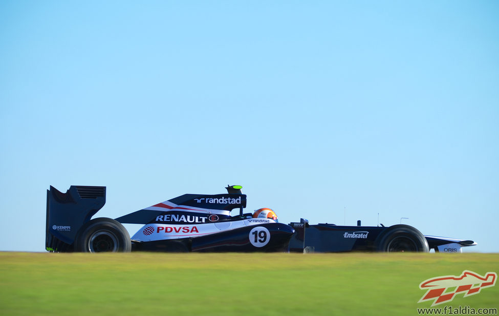 Bruno Senna rodando en Estados Unidos