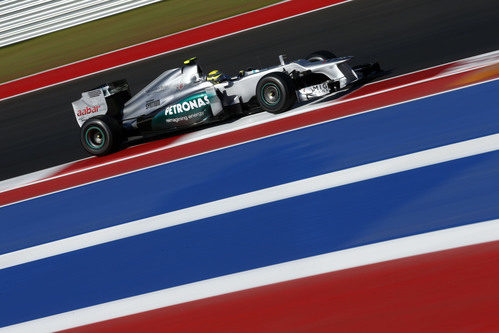 Nico Rosberg no pasó de la Q2 en Estados Unidos 2012