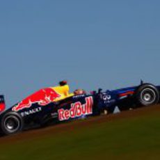 Sebastian Vettel pilota su RB8 en el Circuito de las Américas