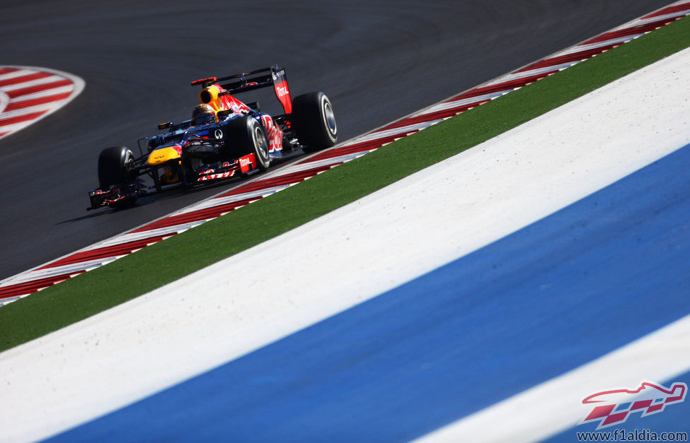 Sebastian Vettel logró la 'pole' en Estados Unidos 2012